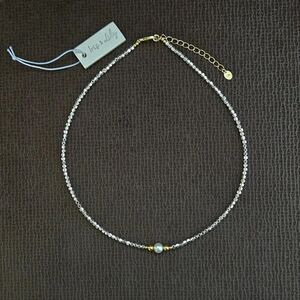 Iris & Lily Freshwater Pearl and Silver🤍 Blocks Necklace- NWT